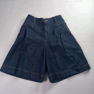 Vintage Essentials Sport Super High Waist Pleated Mom Jean Shorts Women's Size 6